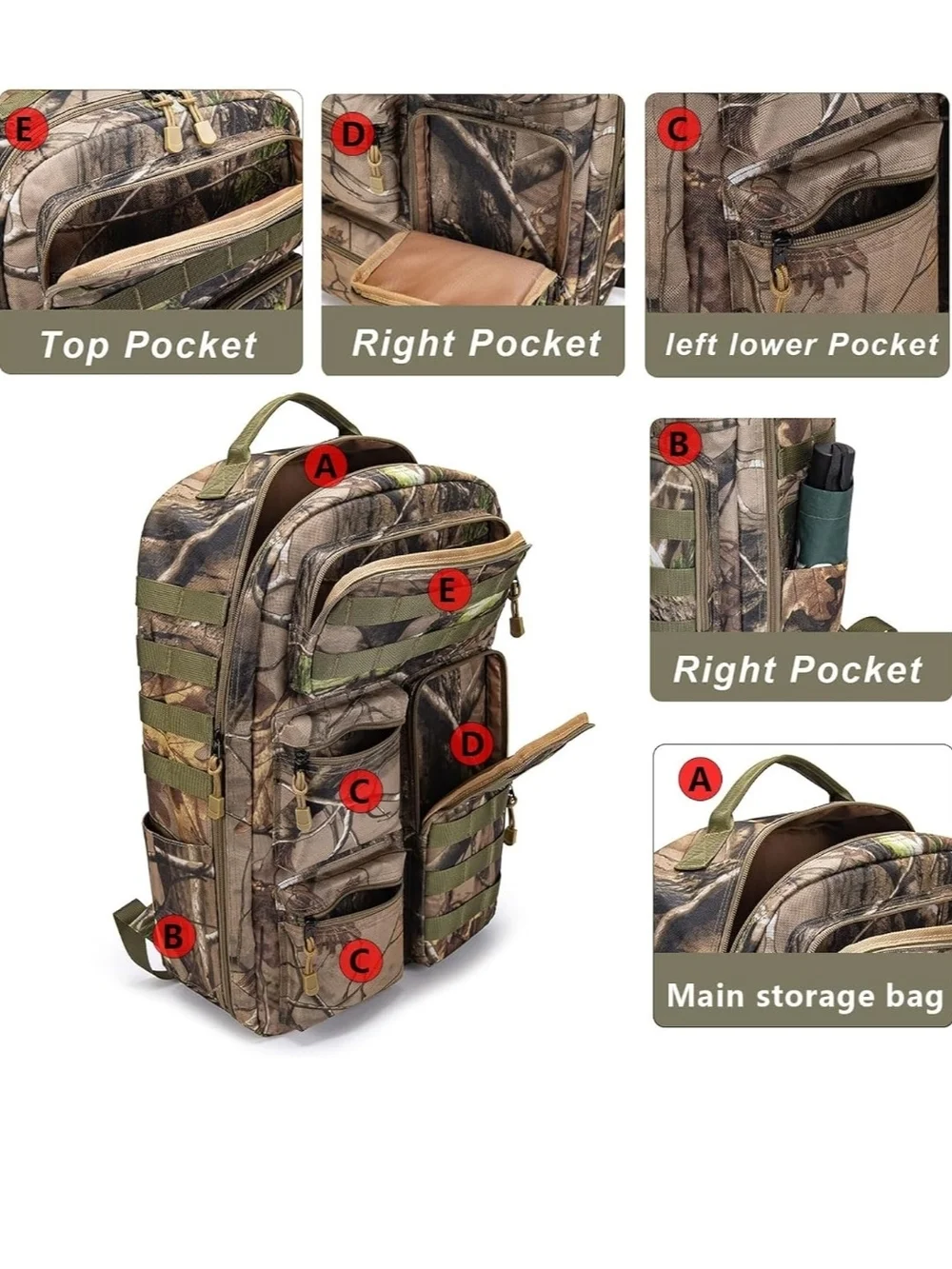 Tactical Camo Backpack - Realtree Style